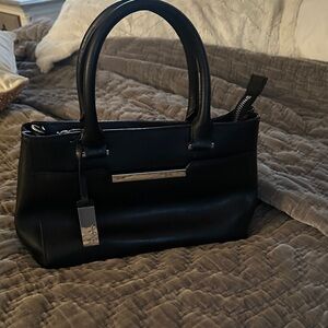 Elegant Black Leather Handbag